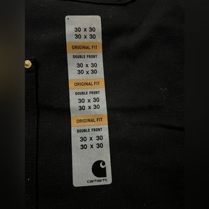 Carhartt black loose original fit work jeans. 30 X 30
